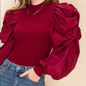 Puff sleeve Top/ Name ur price!! Reasonably❤️